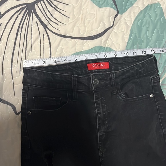 • Guess Los Angeles Black Ripped Skinny Embellished/bling Jeans - Picture 11 of 17